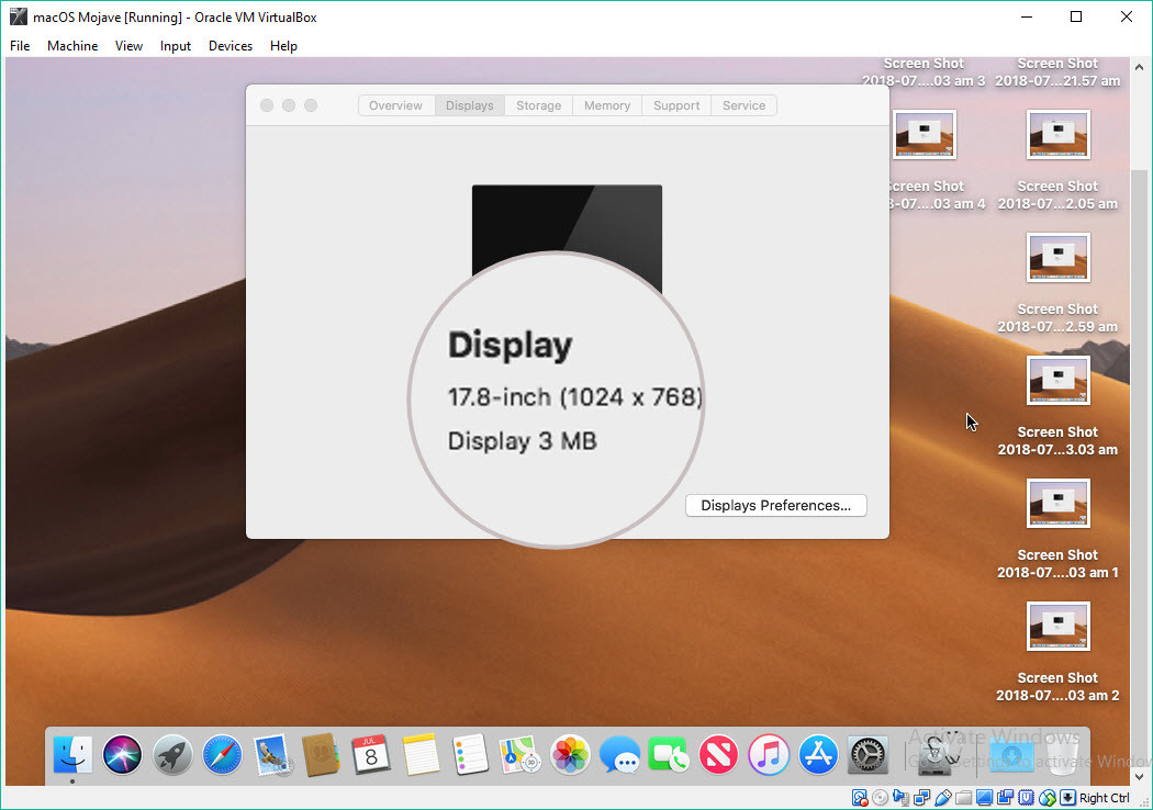 full screen on virtualbox for mac